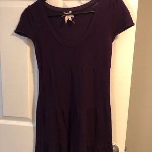 Mini purple dress